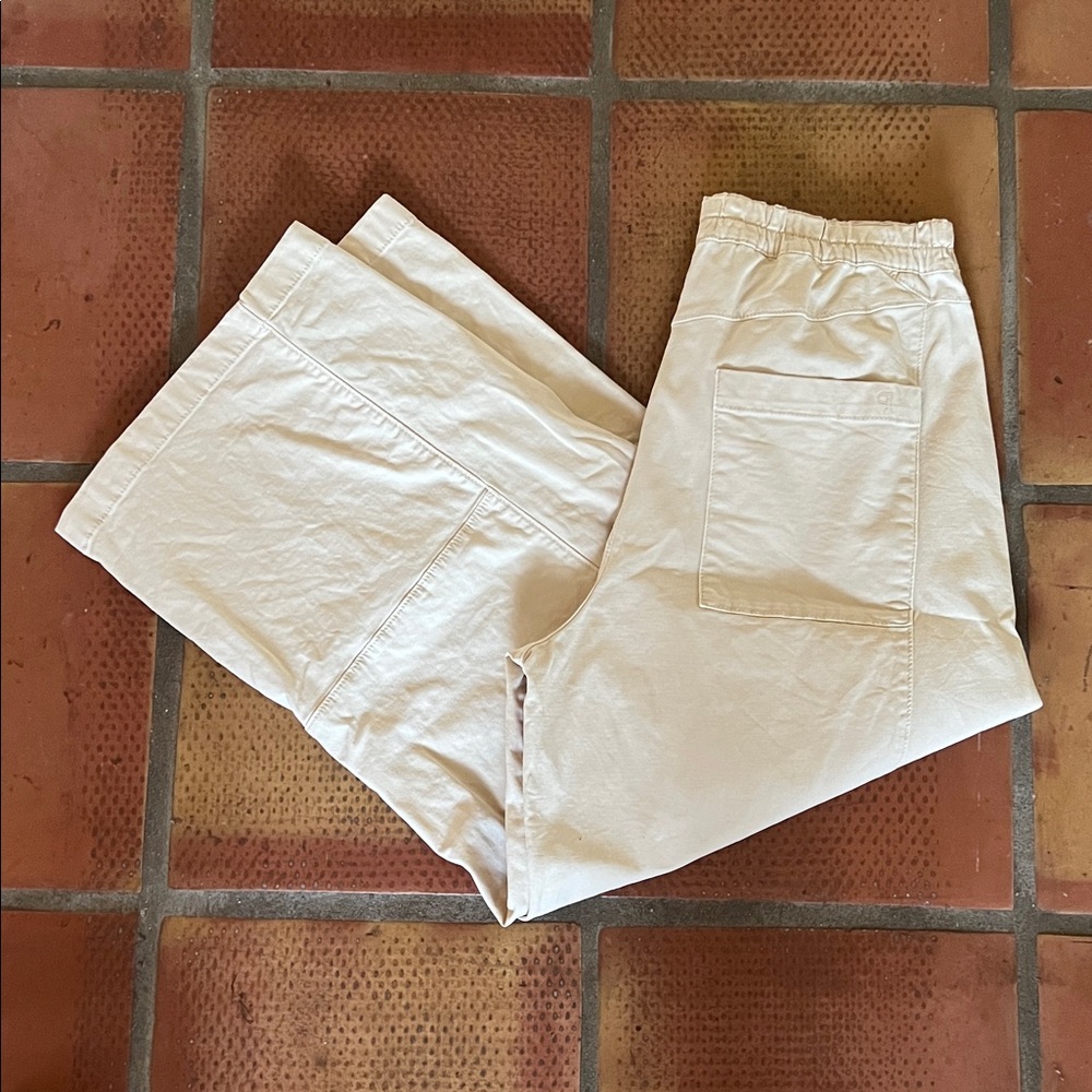 Anthropologie Pilcro Tan Elastic Waist Pants